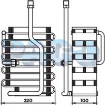 PACO ER1027 - Evaporator, air conditioning car-mod.net