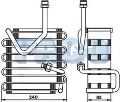 PACO ER1164 - Evaporator, air conditioning car-mod.net