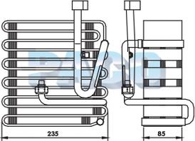 PACO ER1163 - Evaporator, air conditioning car-mod.net