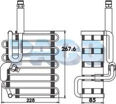 PACO ER1364 - Evaporator, air conditioning car-mod.net