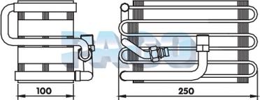 PACO ER1240 - Evaporator, air conditioning car-mod.net