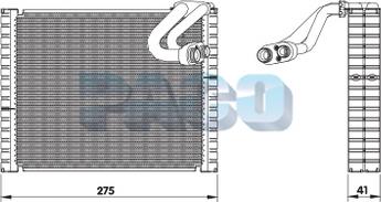 PACO ER3030 - Evaporator, air conditioning car-mod.net