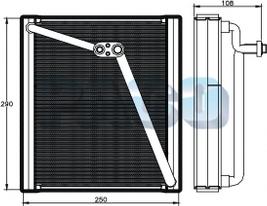 PACO ER-3110 - Evaporator, air conditioning car-mod.net
