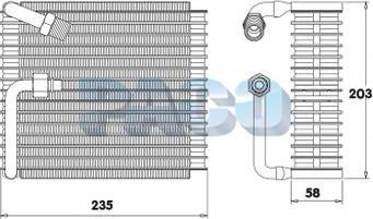 PACO ER-3278 - Evaporator, air conditioning car-mod.net