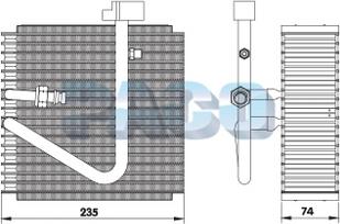 PACO ER7015 - Evaporator, air conditioning car-mod.net