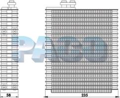 PACO ERL3094 - Evaporator, air conditioning car-mod.net