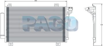 PACO MP5548/RD - Condenser, air conditioning car-mod.net