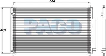 PACO MP5135 - Condenser, air conditioning car-mod.net