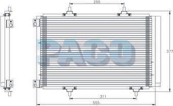 PACO PL5478 - Condenser, air conditioning car-mod.net
