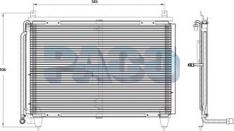 PACO PL5673 - Condenser, air conditioning car-mod.net
