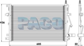 PACO PL5061/RD - Condenser, air conditioning car-mod.net