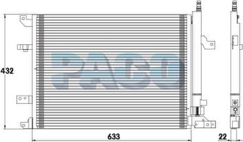 PACO PL5006/RD - Condenser, air conditioning car-mod.net