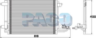 PACO PL3446/RD - Condenser, air conditioning car-mod.net