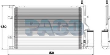 PACO PL3483/RD - Condenser, air conditioning car-mod.net