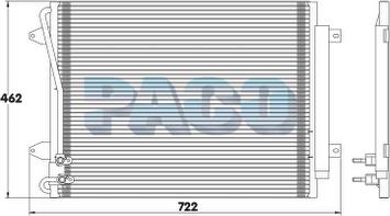PACO PL3542 - Condenser, air conditioning car-mod.net