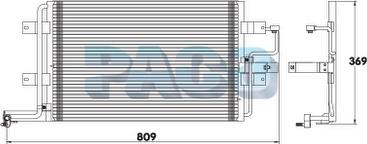 PACO PL3182 - Condenser, air conditioning car-mod.net
