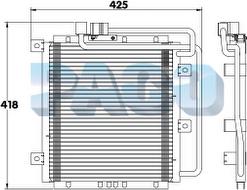 PACO PL3354 - Condenser, air conditioning car-mod.net