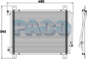PACO PL3355 - Condenser, air conditioning car-mod.net