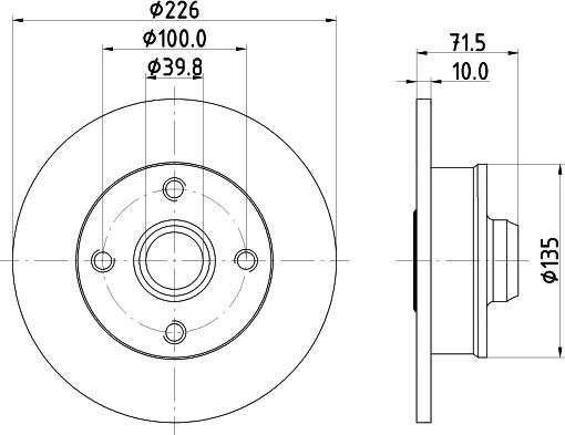 Pagid 54542 - Brake Disc car-mod.net