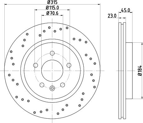Pagid 55900 - Brake Disc car-mod.net