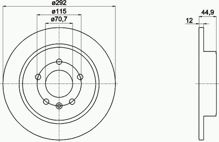 Pagid 55057PRO - Brake Disc car-mod.net