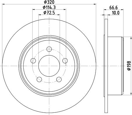 Pagid 55348 - Brake Disc car-mod.net