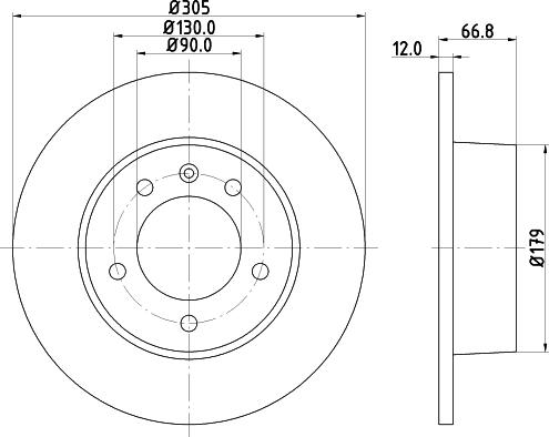 Pagid 50361 - Brake Disc car-mod.net