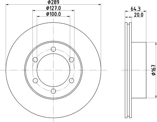 Pagid 53621 - Brake Disc car-mod.net