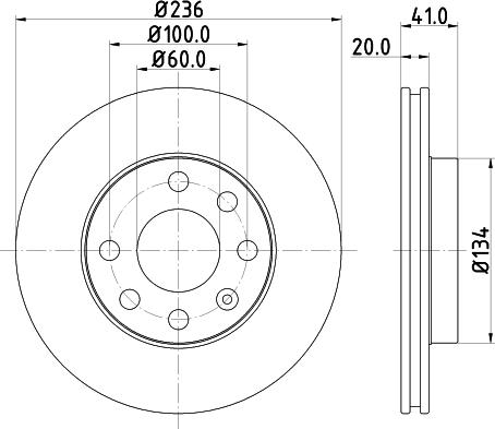 Pagid 52413 - Brake Disc car-mod.net