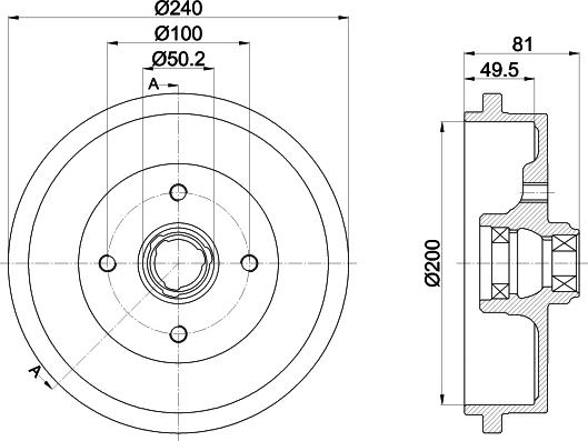 Pagid 61424 - Brake Drum car-mod.net