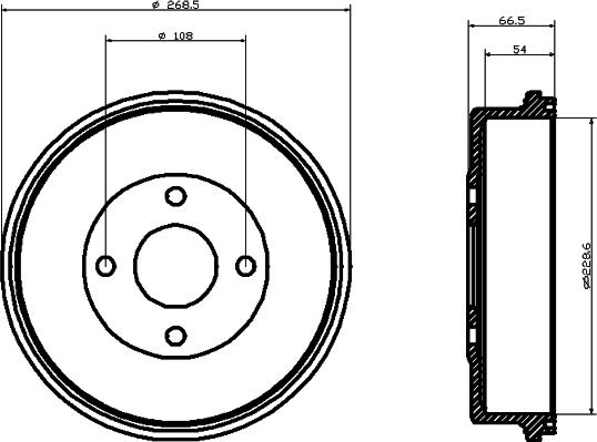 Pagid 61009 - Brake Drum car-mod.net