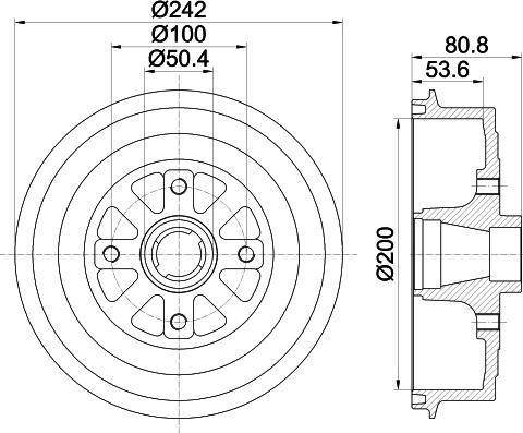 Pagid 61354 - Brake Drum car-mod.net