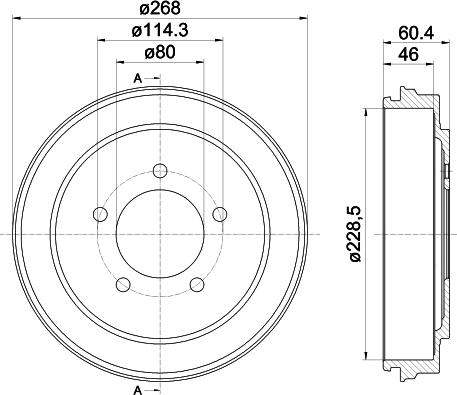 Pagid 61366 - Brake Drum car-mod.net