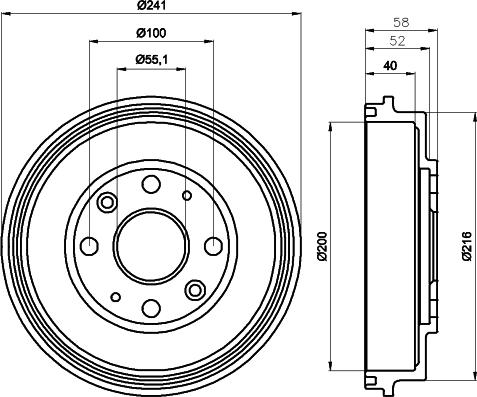 Pagid 61285 - Brake Drum car-mod.net