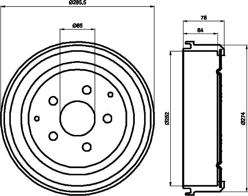 Pagid 63906 - Brake Drum car-mod.net