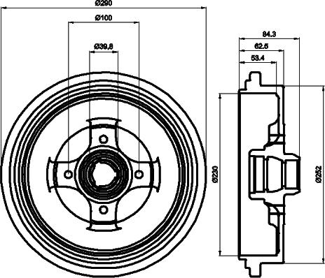 Pagid 63913 - Brake Drum car-mod.net