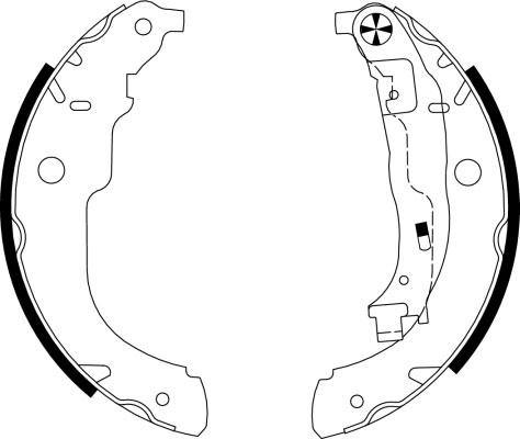Pagid H9950 - Drum Brake Shoe Set car-mod.net