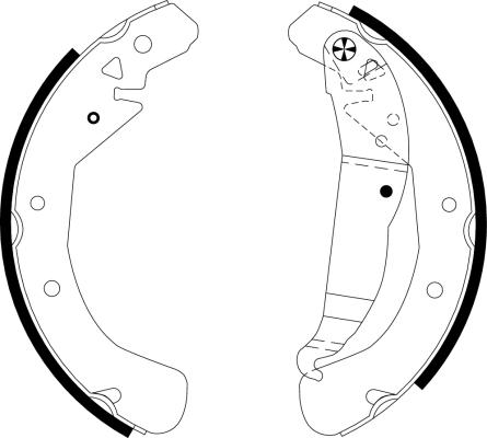 Pagid H9595 - Drum Brake Shoe Set car-mod.net