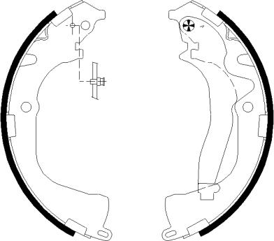 Pagid H1011 - Drum Brake Shoe Set car-mod.net