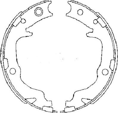 Pagid H1738 - Brake Shoe Set, parking brake car-mod.net