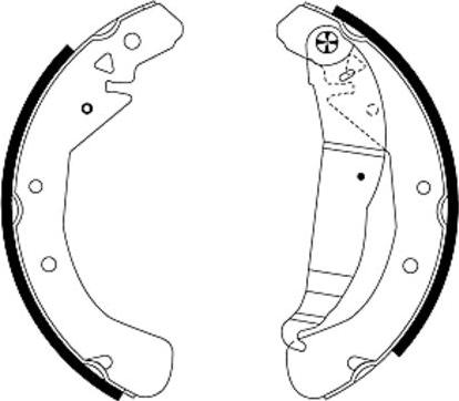 Pagid H8945 - Drum Brake Shoe Set car-mod.net