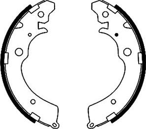 Pagid H8845 - Drum Brake Shoe Set car-mod.net