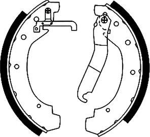 Pagid H8205 - Drum Brake Shoe Set car-mod.net