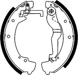 Pagid H8705 - Drum Brake Shoe Set car-mod.net