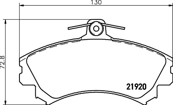 Pagid T3040 - Brake Pad Set, disc brake car-mod.net