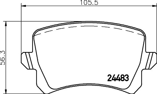 Pagid T1699 - Brake Pad Set, disc brake car-mod.net