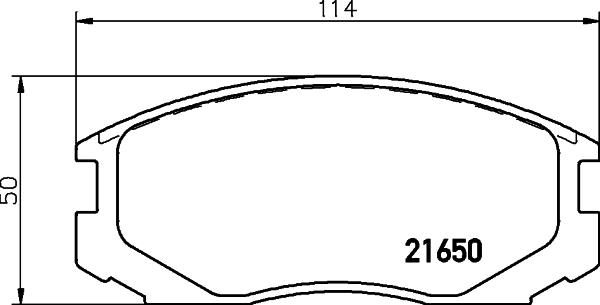 Pagid T3109 - Brake Pad Set, disc brake car-mod.net