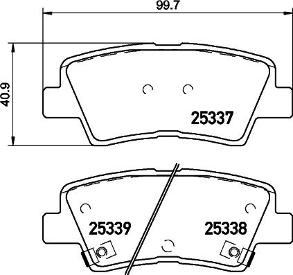 BOSCH 0 986 AB1 285 - Brake Pad Set, disc brake car-mod.net