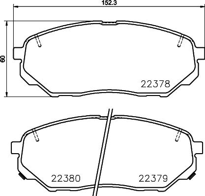Pagid T2471 - Brake Pad Set, disc brake car-mod.net