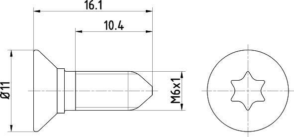 Pagid TPM0008 - Bolt of Brake Disc car-mod.net